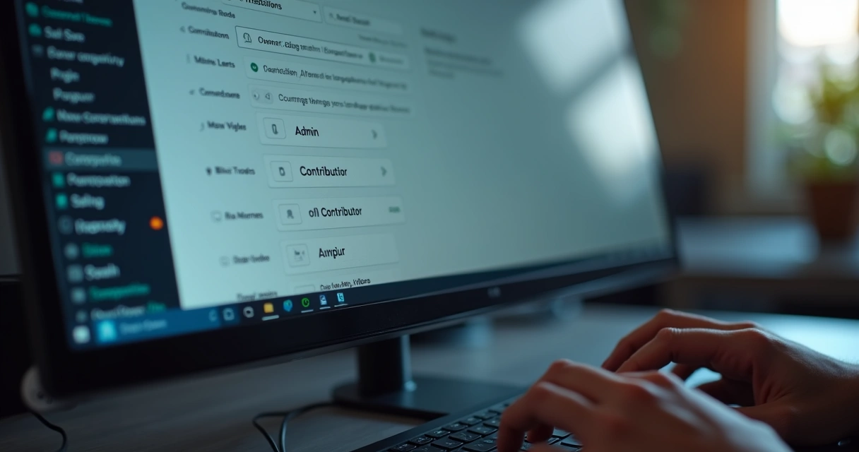 Dashboard de configuração de permissões em repositório GitHub