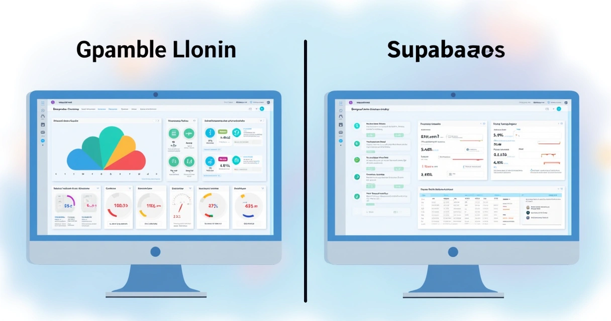 Comparação visual entre Lovable Cloud e Supabase